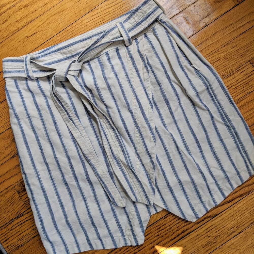 Madewell Asymmetrical Striped Skirt